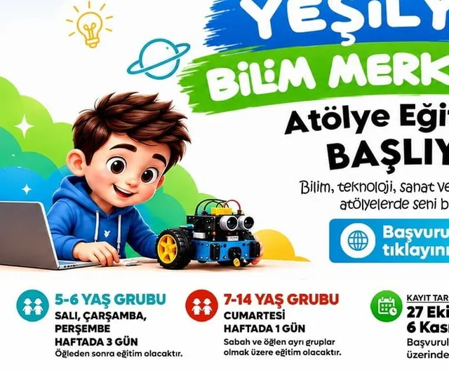 Çocukları bilimle buluşturan merkezde yeni atölye dönemi başlıyor