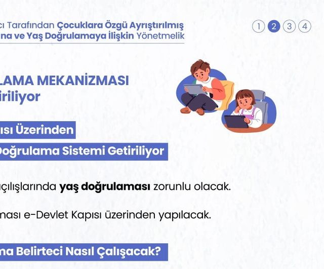 Çocukları koruma adımı: yaş doğrulama e-Devlet üzerinden zorunlu hale getirildi