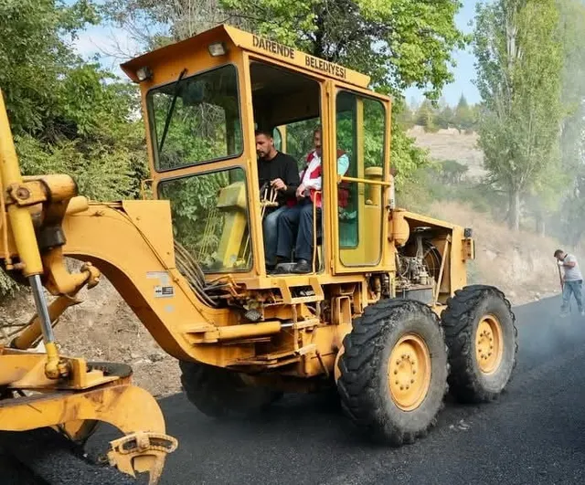 Darende'de ulaşımı kolaylaştıracak kapsamlı asfalt çalışması