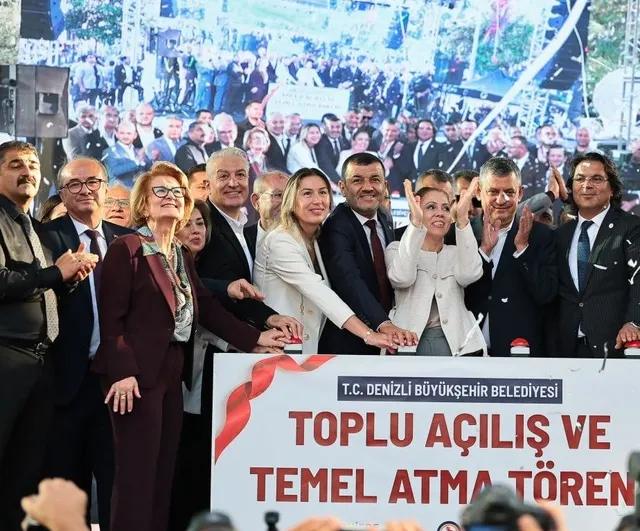 Denizli'de 16,2 milyarlık yatırım turu: 31 açılış, 17 temel