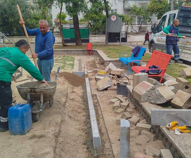 Efeler'de yaşam alanları revize ediliyor: parklar güvenli ve bakımlı hale geliyor