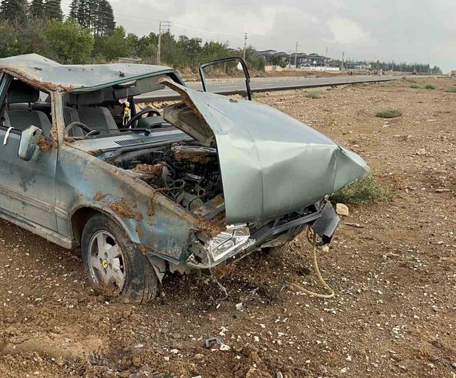 Elazığ-Baskil karayolunda Tofaş otomobil takla attı: sürücü yaşamını yitirdi