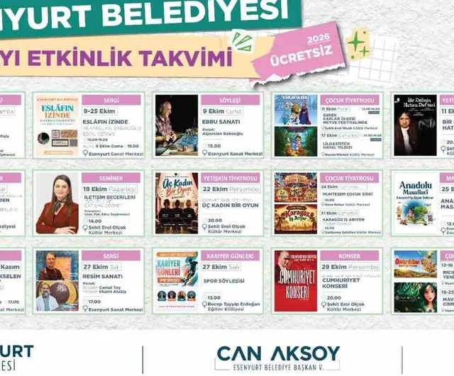 Esenyurt ekimde kente ücretsiz sanatla dokunuyor