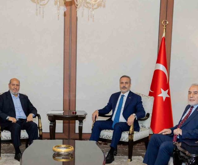 Fidan ile Halil el-Hayye Ankara'da ikili görüşme gerçekleştirdi