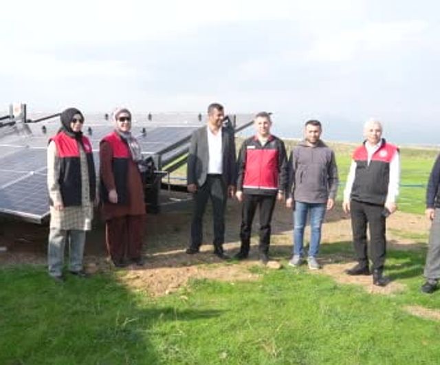 Güneşten sulama Kızılağaç’ta çiftçinin enerji maliyetini düşürüyor