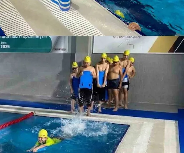 Hafızlık öğrencileri yüzme etkinliğinde spor ve dostluk kazandı