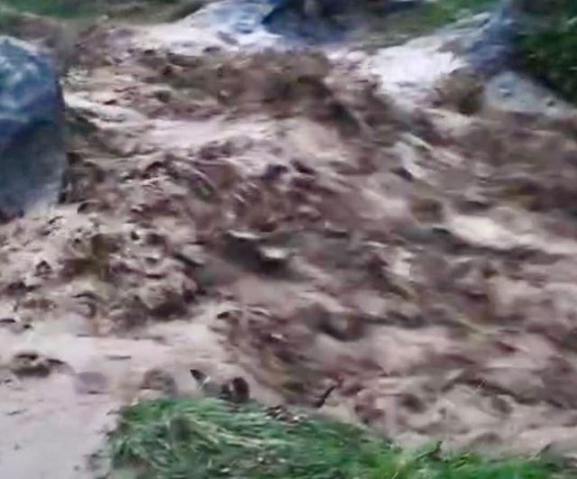 Hekimhan’da kırsalı vuran sağanak, Yeşilpınar'ı su basmasına yol açtı