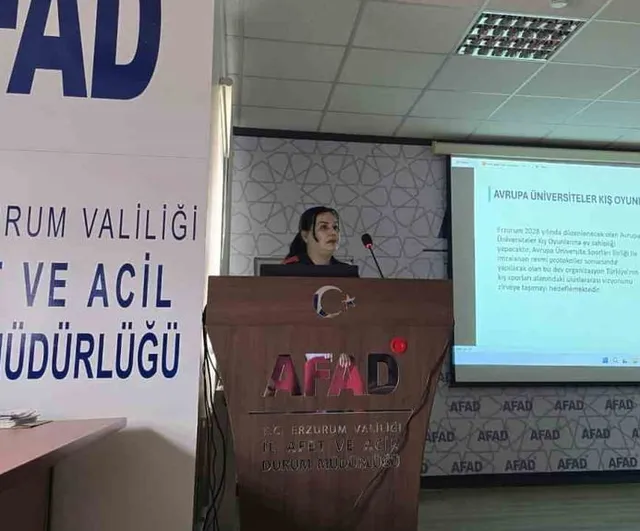 Kamu personeline spor ve beslenme bilinci aşılayan ekip Erzurum'da