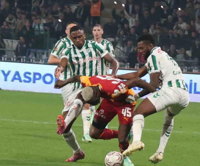 Konya'da galatasaray etkili başladı: ilk yarı 2-0 önde