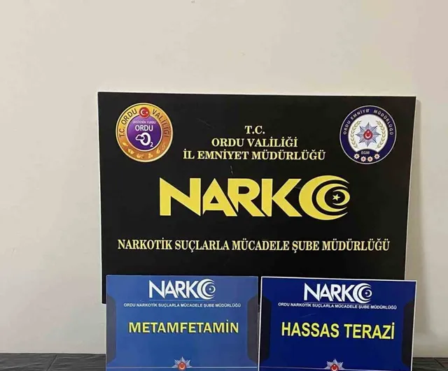 Ordu'da ev operasyonu: metamfetaminle yakalanan şüpheli tutuklandı