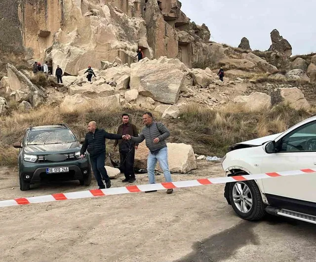 Peribacasının çökmesi sonrası Kapadokya'da arama kurtarma çalışmaları yoğunlaştı