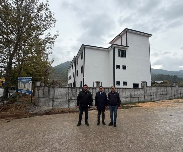 Şeyh Edebali özel bakım merkezinin inşaatında yerinde değerlendirme