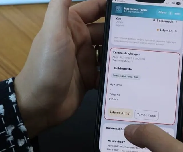 Sivas Numune'de karekodla anında temizlik ve teknik bildirim dönemi