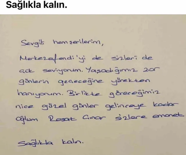 Tutuklanan başkan Şeniz Doğan'dan cezaevinden birlik çağrısı