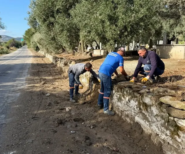 Yenipazar'da Donduran mezarlığında yenileme ecdadın emaneti koruma altına alınıyor