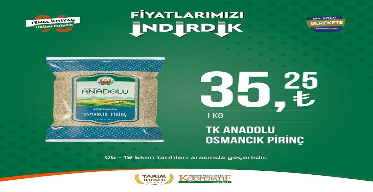 tarım kredi market indirimi