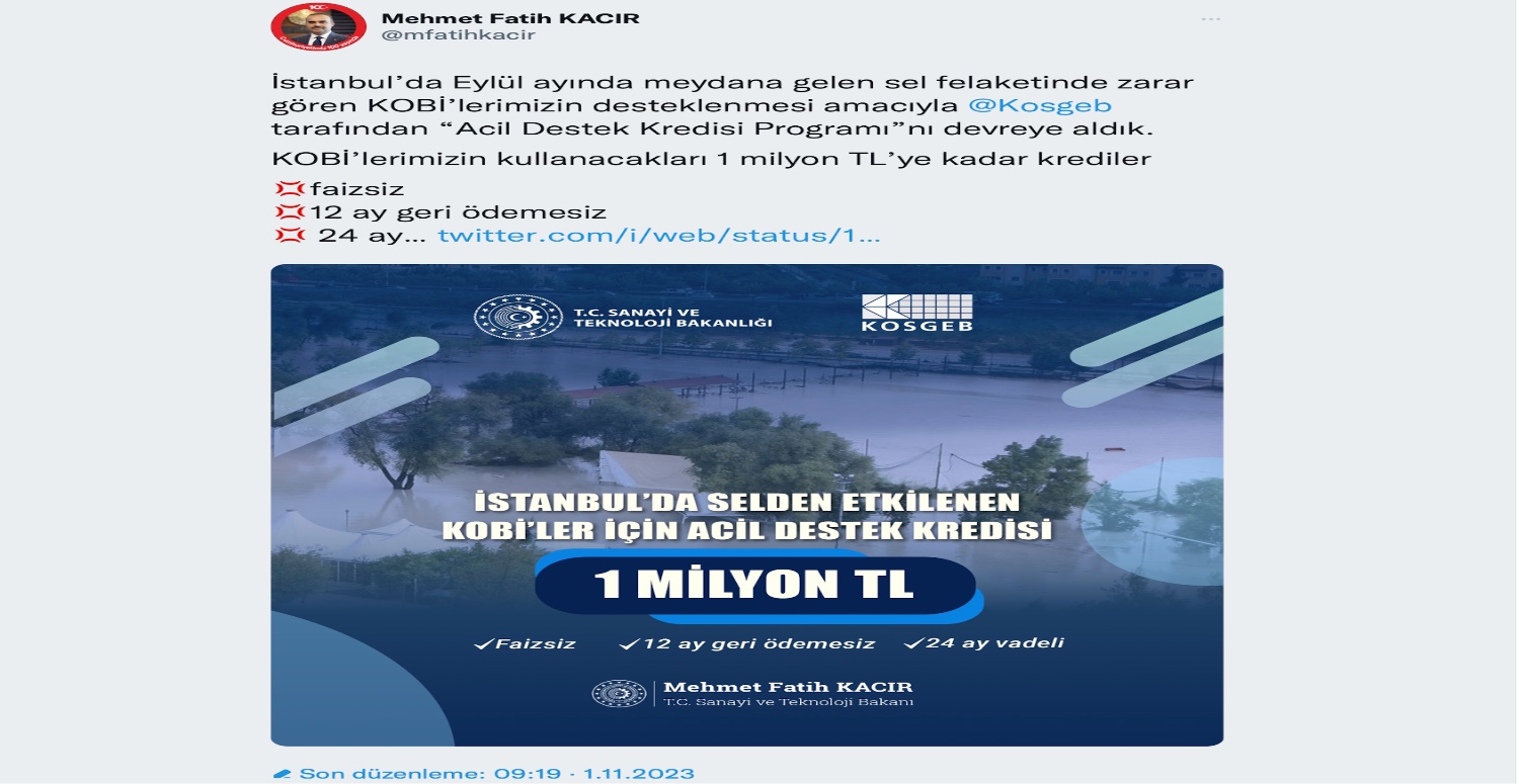 Bakan Kacır açıklama