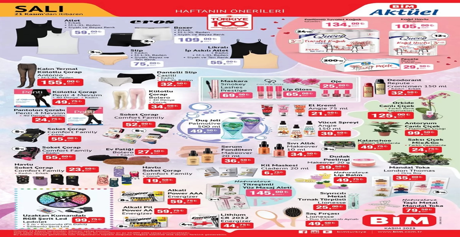 BİM 21 KASIM 2023 AKTÜEL ÜRÜNLER