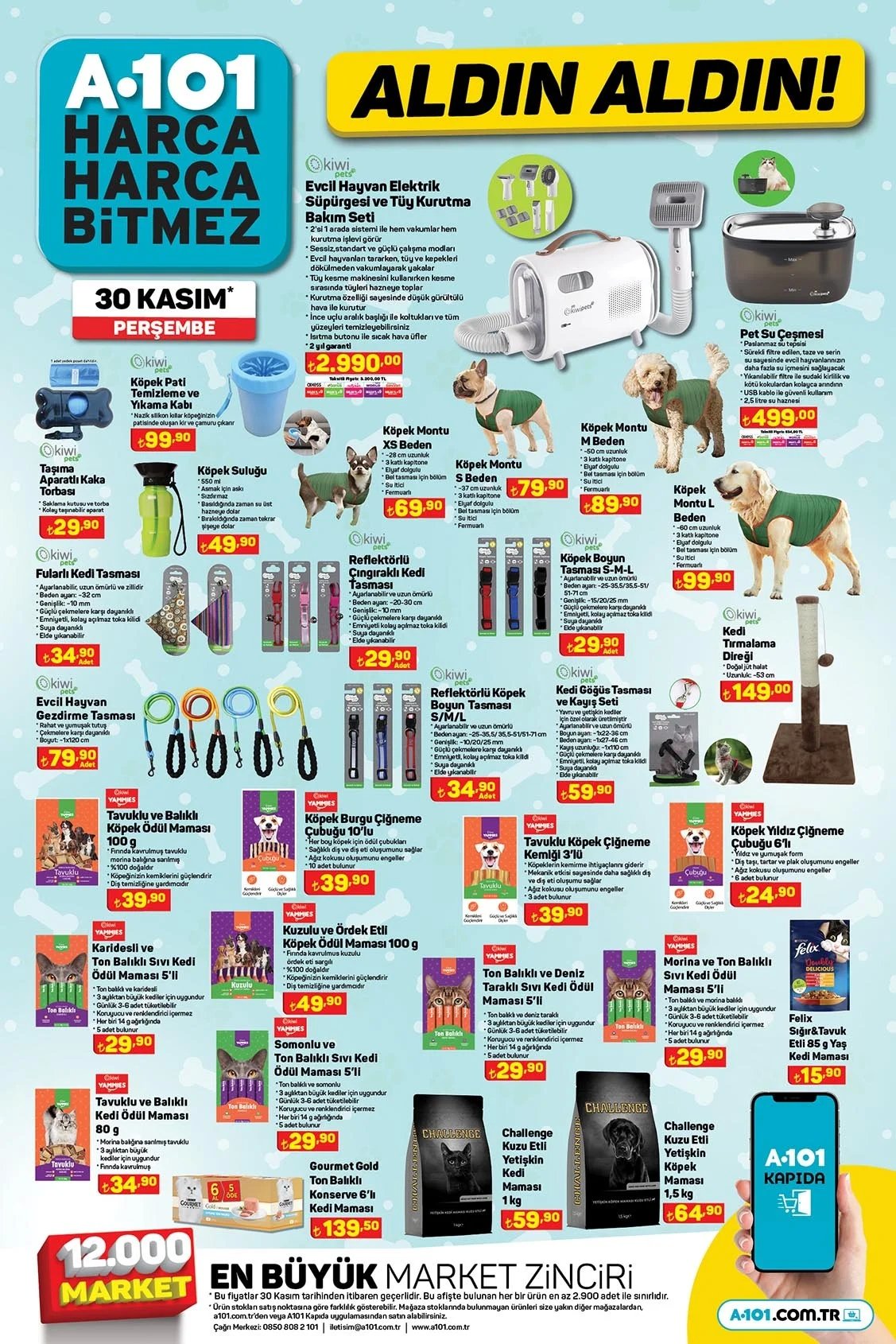 A101’de Bu Hafta Neler Var? TV’den Scooter’a Süper Fırsatlar! A101 30 Kasım Aldın Aldın Kataloğu