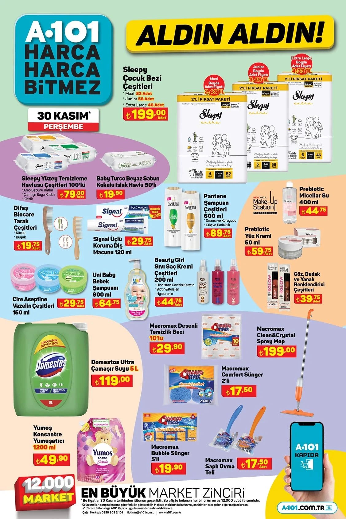 A101’de Bu Hafta Neler Var? TV’den Scooter’a Süper Fırsatlar! A101 30 Kasım Aldın Aldın Kataloğu