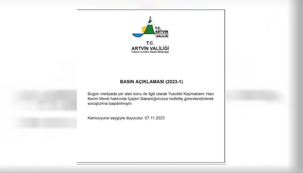 kaymakama soruşturma