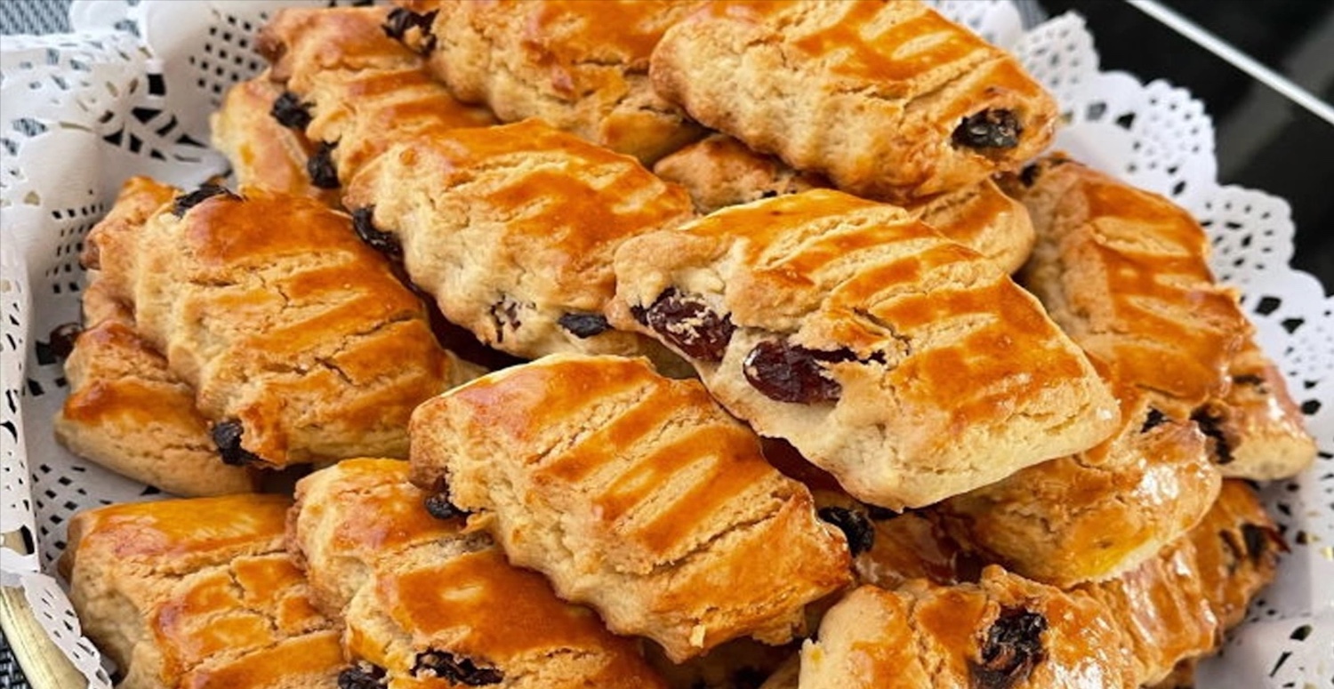 limonlu üzümlü kurabiye