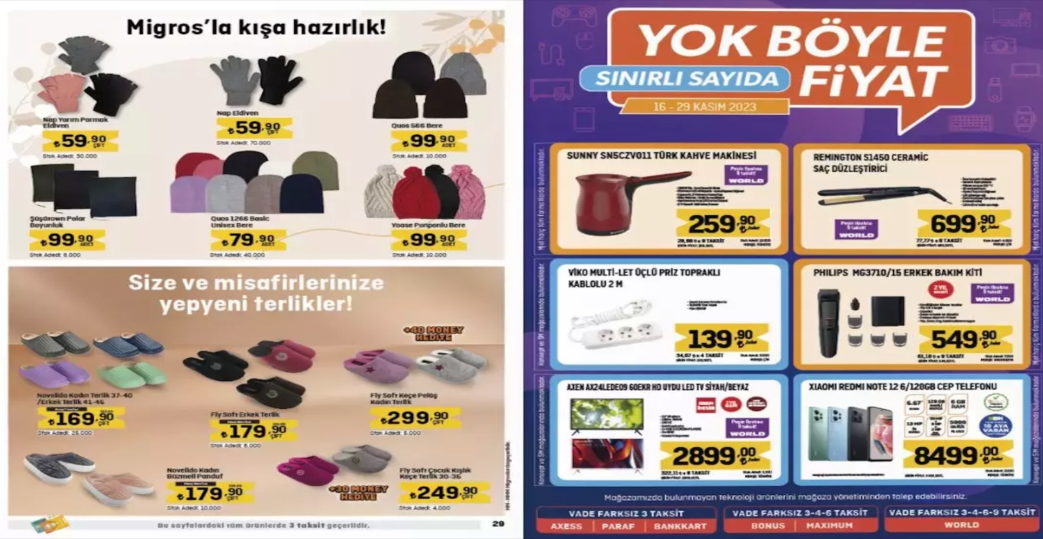 Migros 23 - 29 kasım