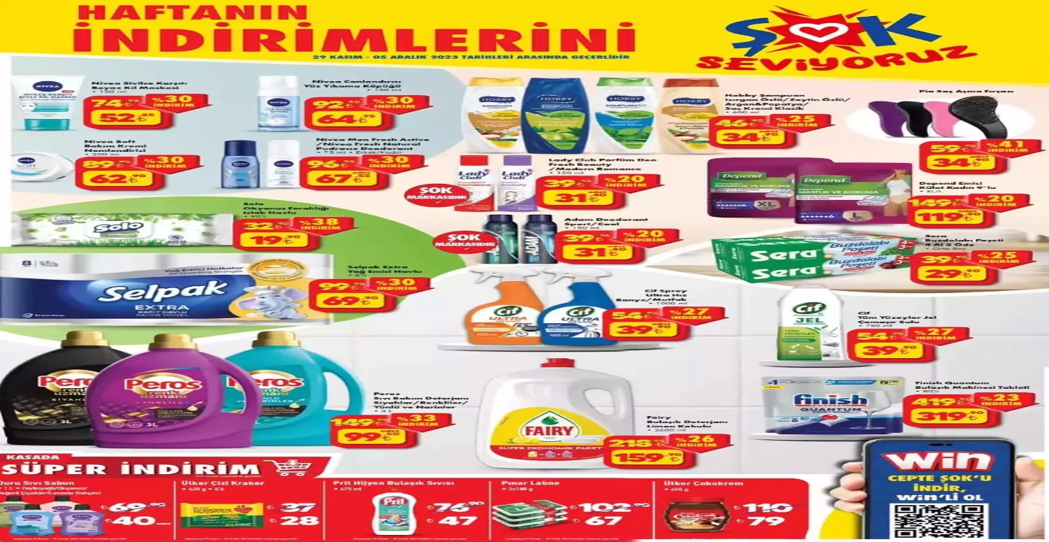 ŞOK 29 KASIM 2023 AKTÜEL ÜRÜNLER LİSTESİ