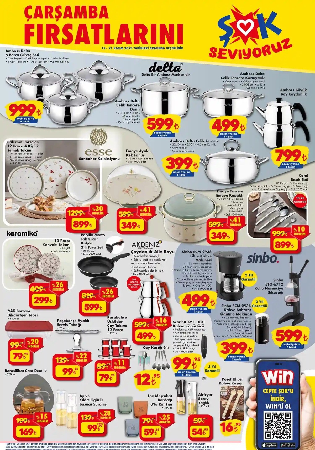 ŞOK MARKET 15 - 21 KASIM 2023