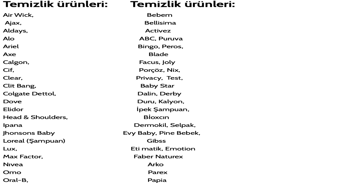 Türk malı yerli ürünler