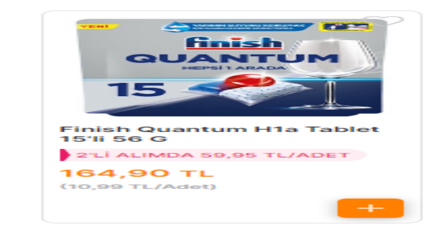 60 TL’YE BULAŞIK MAKİNESİ TABLETİ SATIŞTA