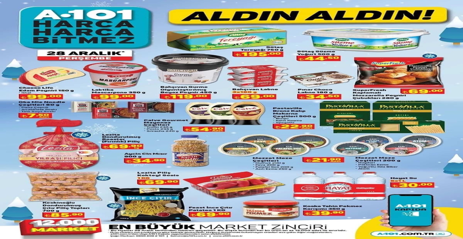 A101 28 Aralık 2023 - 3 Ocak 2024 güncel aktüel ürünler katalogu