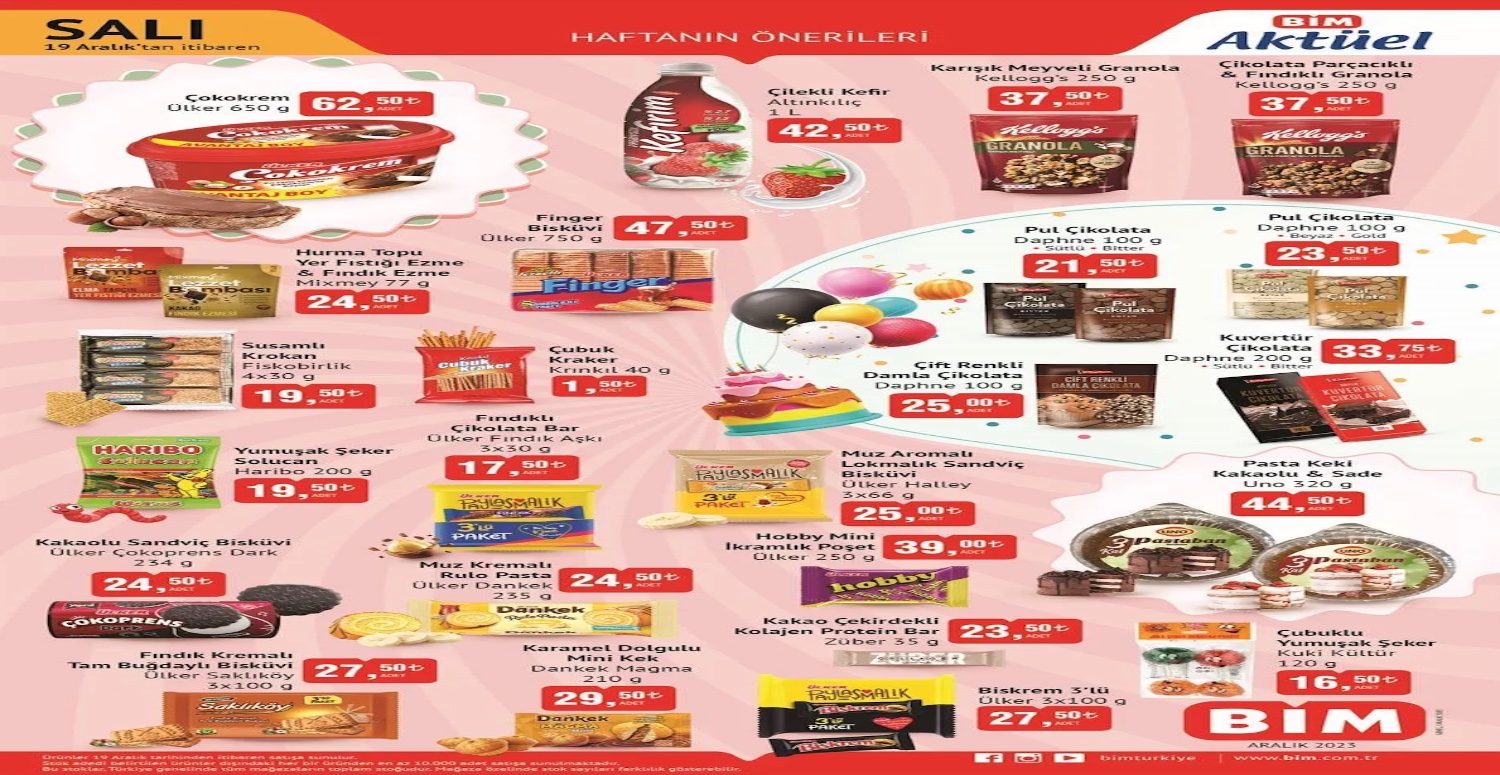 BİM 19 - 25 ARALIK 2023 AKTÜEL ÜRÜNLER KATALOĞU