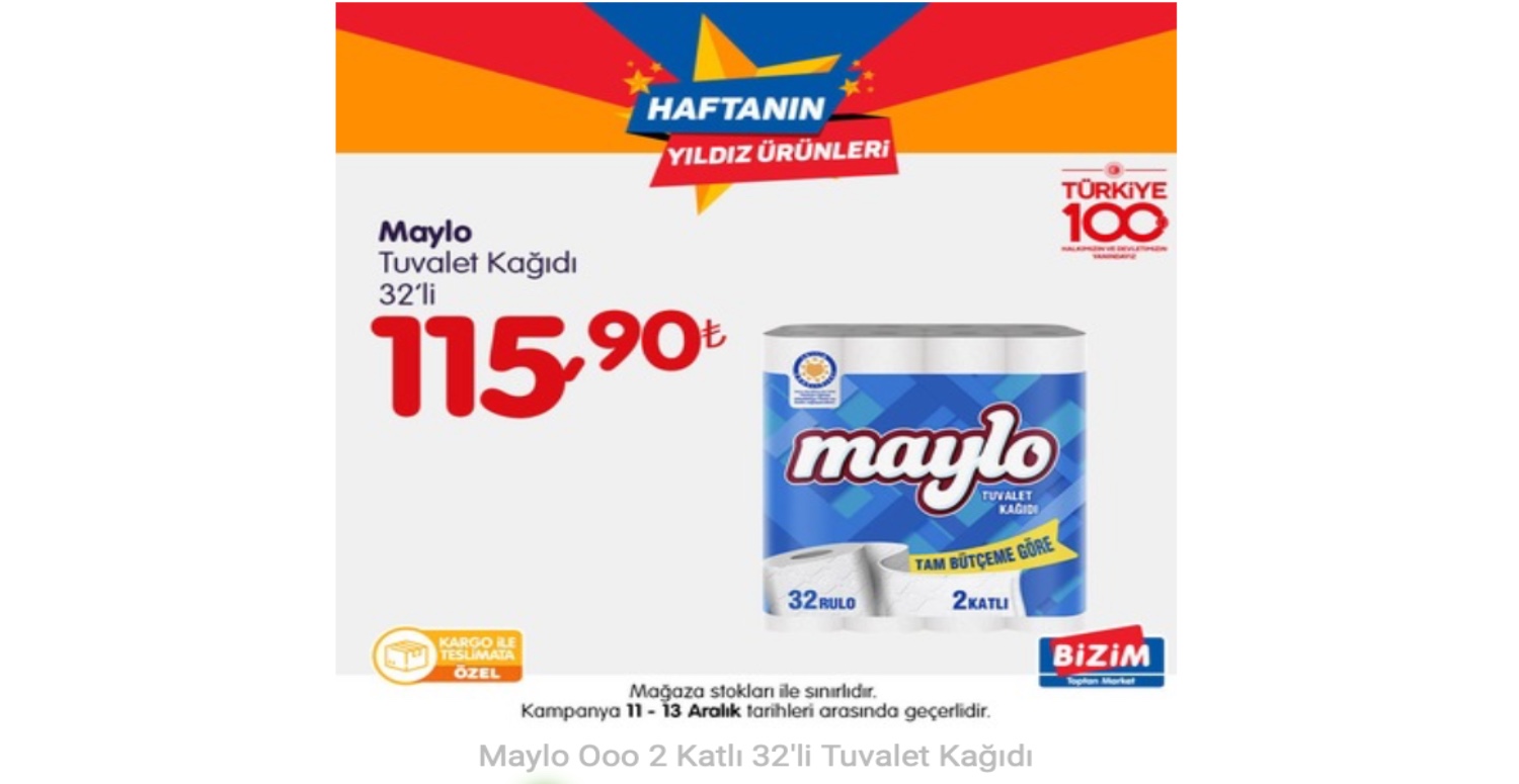 BİZİM MARKET TUVALET KAĞIDI İNDİRİMİ