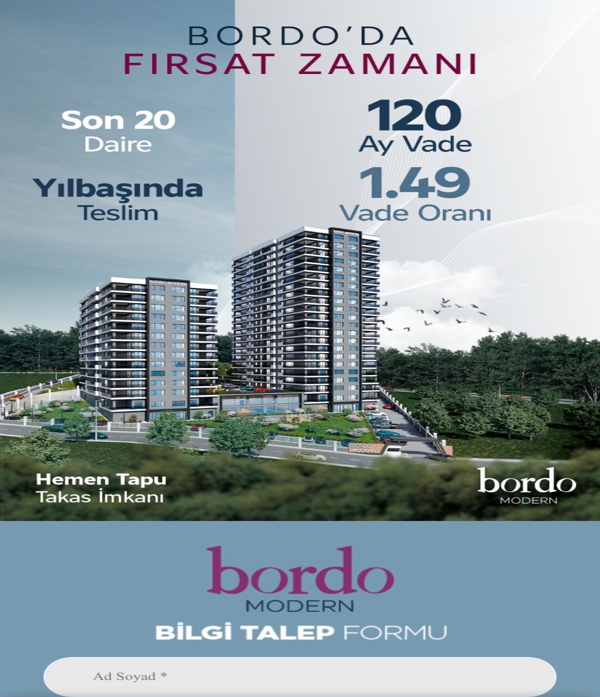 BORDO MODERN PROJESİNİN ÖZELLİKLERİ