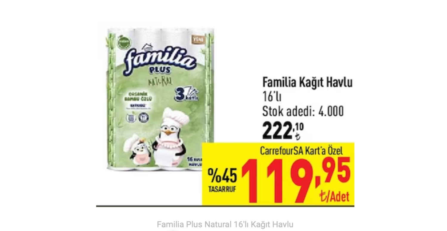 CARREFOURSA KART SAHİPLERİ %45 İNDİRİMDEN YARARLANABİLECEK