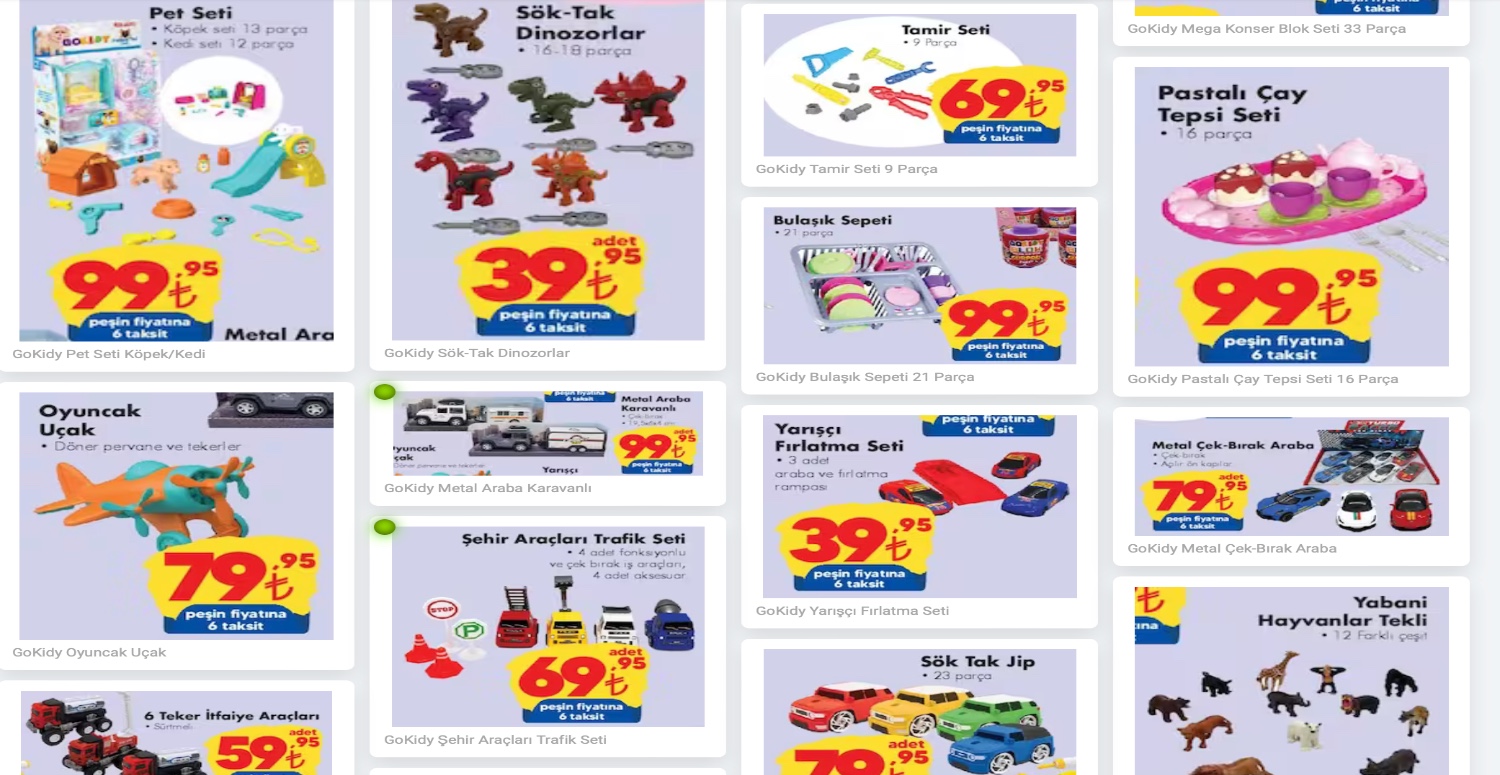 ÇOCUK ÜRÜNLERİNDE GÖRÜLMEDİK FİYATLAR