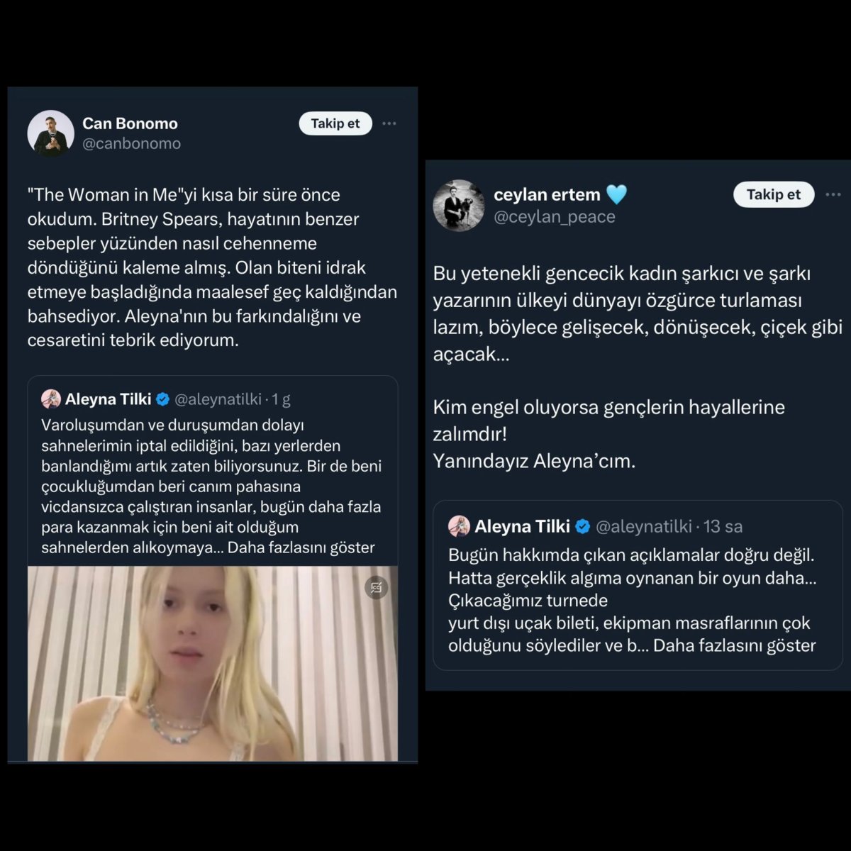 Aleyna Tilki’nin Menajerine Sert Cevap: ‘Artık Her Şeyi Görüyorum’