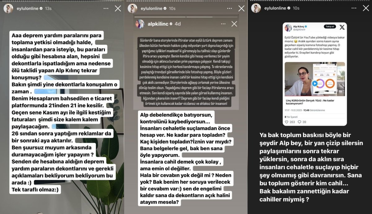 Alp Kılınç, Eylül Öztürk’ün Youtube Kazancını Yalanladı: Belgeler Sahte!