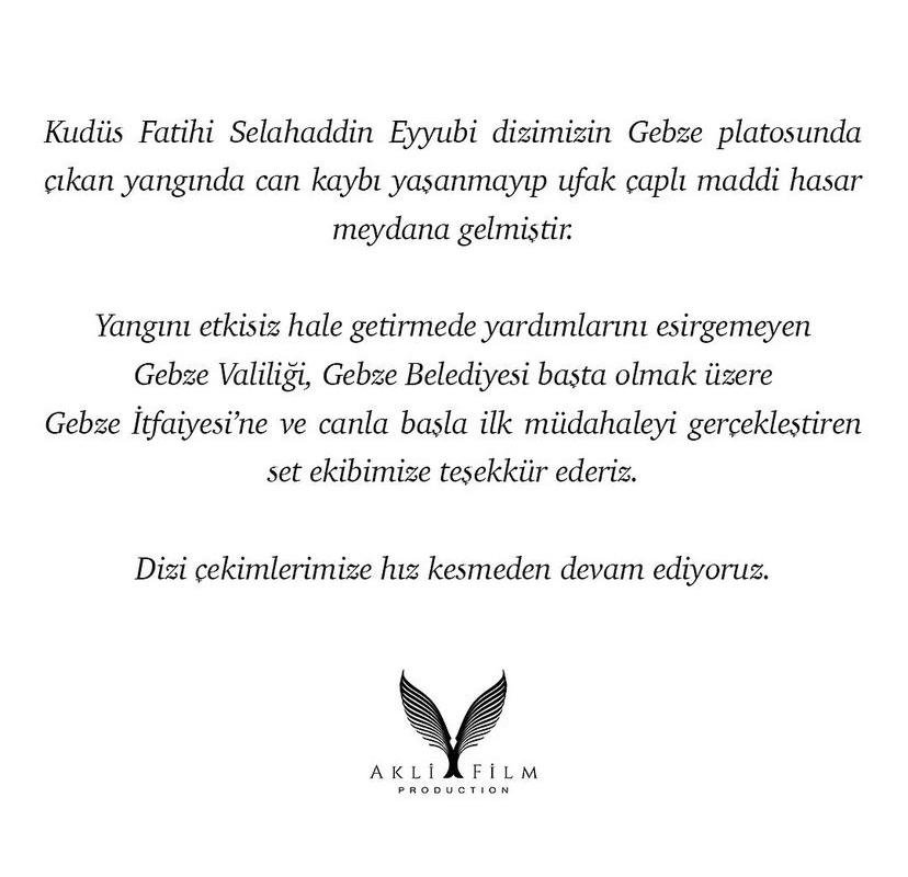 Kudüs Fatihi Selahaddin Eyyubi'nin 11 Aralık Yayın Tarihinde Neden Yeni Bölüm Yayınlanmadı?