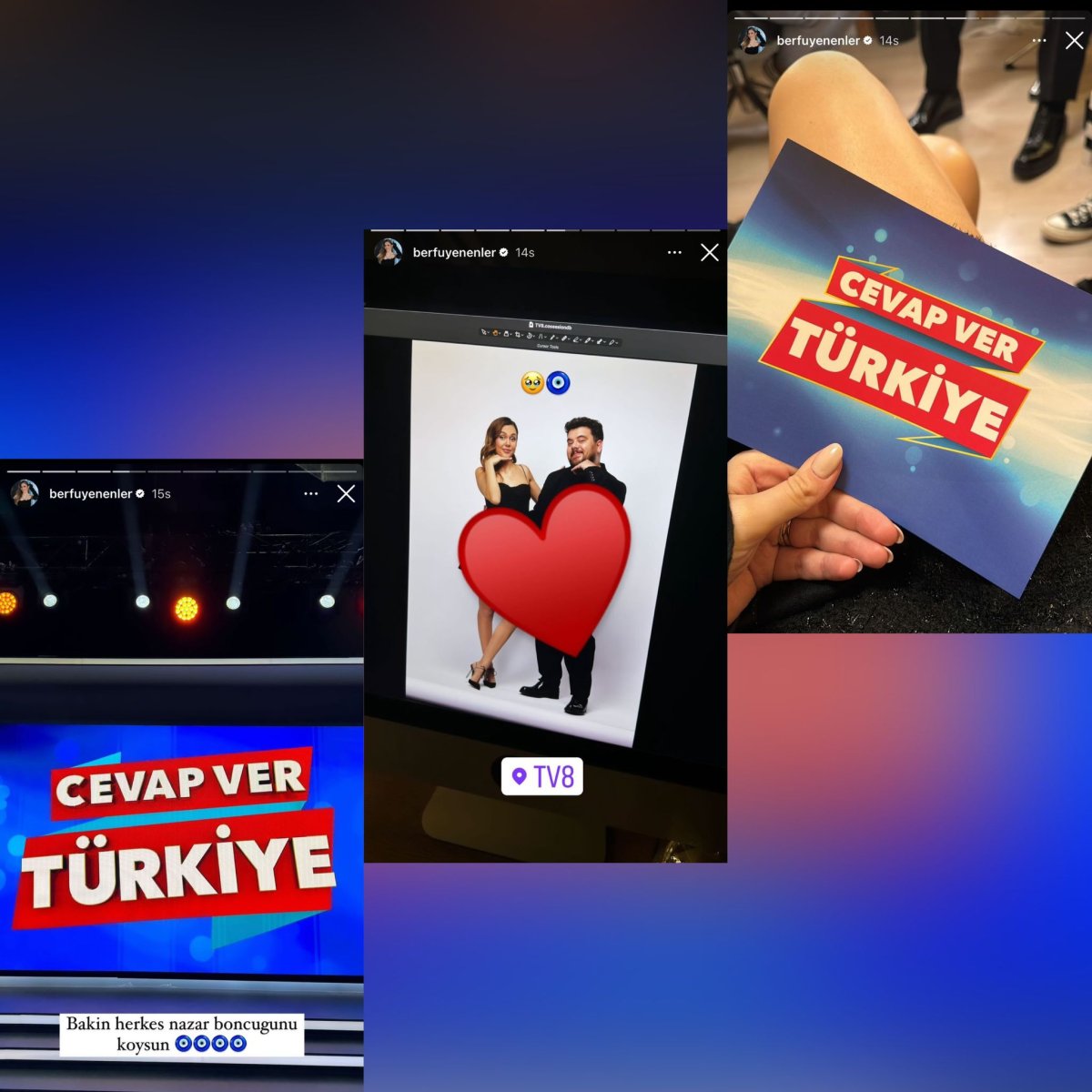 Berfu ve Eser Yenenler, TV8’de Cevap ver Türkiye ile TV Ekranlarına Dönüyor!