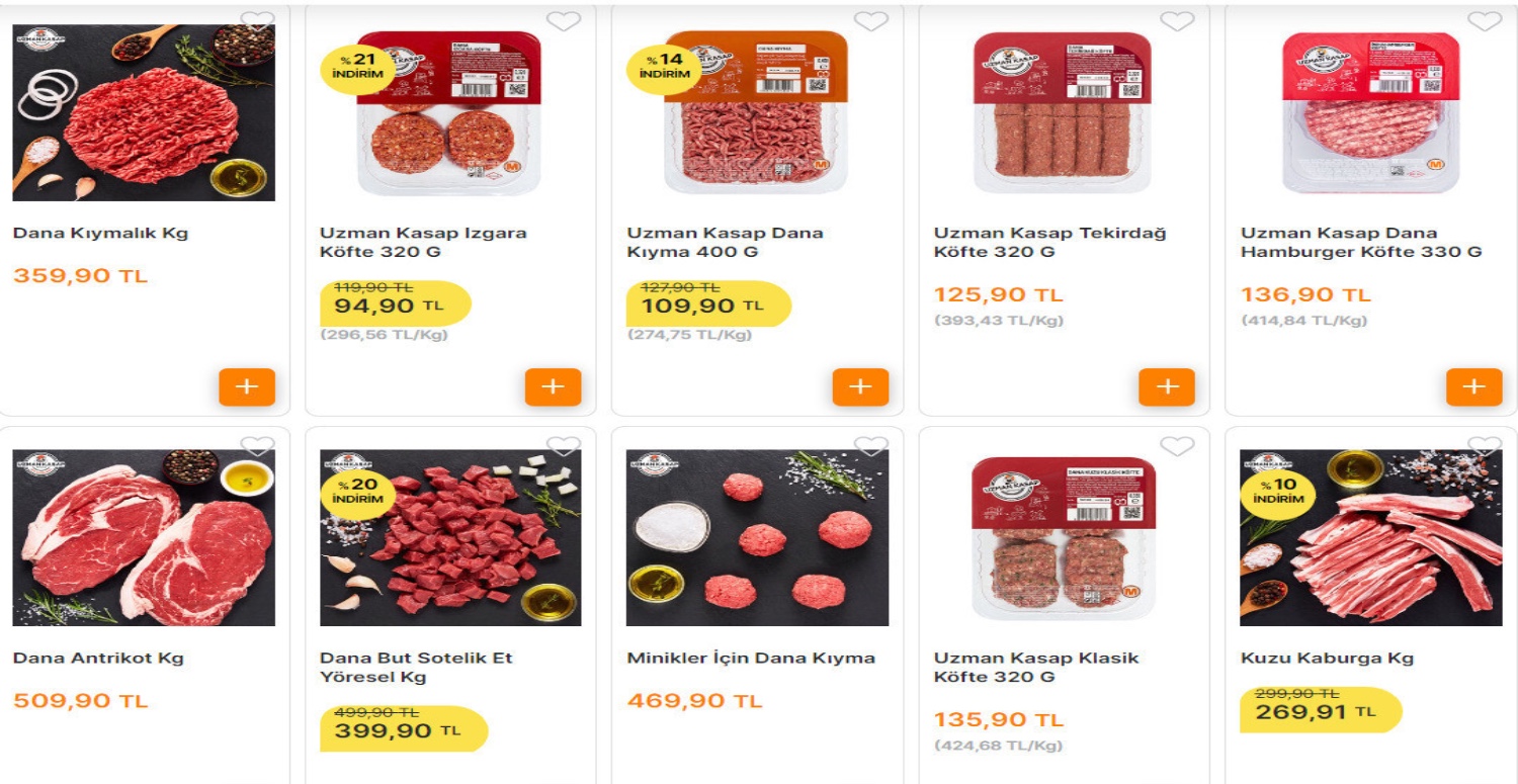 MİGROS KIRMIZI ET VE ET ÜRÜNLERİNDE İNDİRİM KAMPANYASI