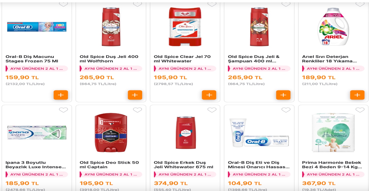 MİGROS MARKETLER İKİ AL BİR ÖDE KAMPANYASINDAKİ BAZI İNDİRİMLİ ÜRÜNLER