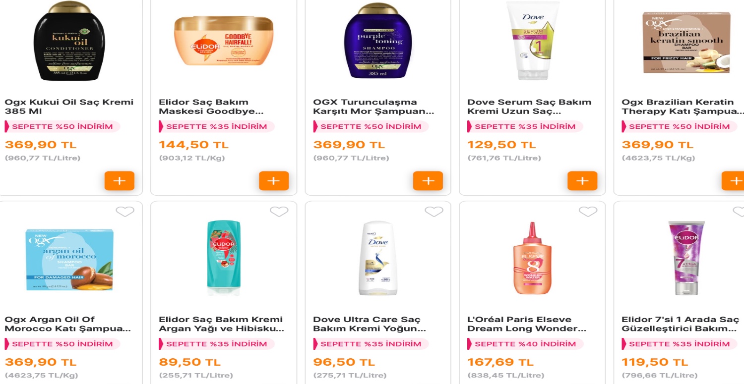 MİGROS MARKETLERDE SAÇ BAKIM ÜRÜNLERİ SUDAN UCUZ FİYATA SATIŞTA