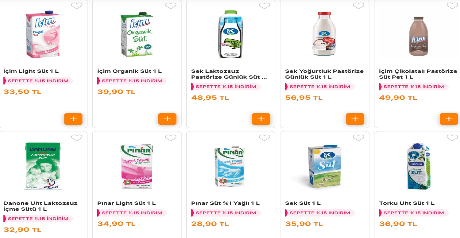 MİGROS SÜT İNDİRİMİ