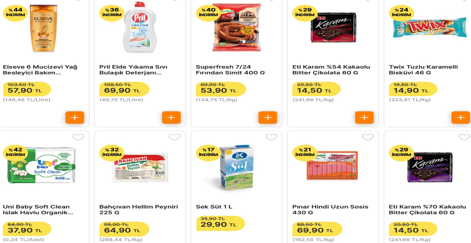 SEÇİLİ ÜRÜNLERDE %44‘E KADAR İNDİRİM KAMPANYASI