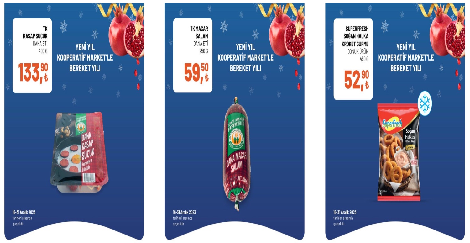 TARIM KREDİ KOOPERATİF MARKETLERDEN ALIŞVERİŞ YAPACAKSINIZ YILBAŞI YEMEĞİNİZİ DÜŞÜNMEYİ BIRAKIN