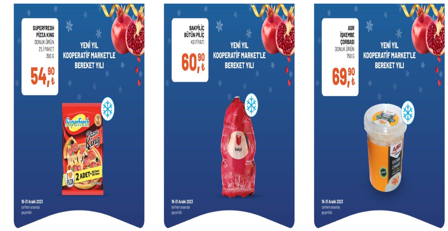 TARIM KREDİ KOOPERATİF MARKETLERDEN ALIŞVERİŞ YAPACAKSINIZ YILBAŞI YEMEĞİNİZİ DÜŞÜNMEYİ BIRAKIN