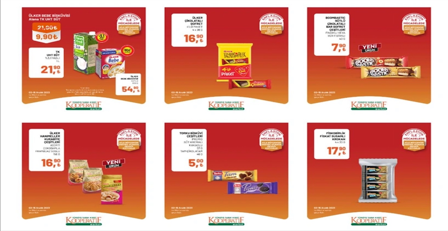 TARIM KREDİ MARKETLER İNDİRİMLİ ÜRÜNLER