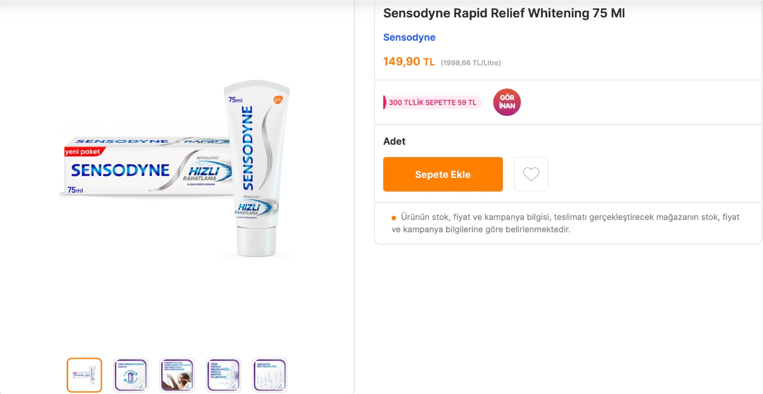 YALNIZCA 59 TL’YE DİŞ MACUNU ALABİLECEKSİNİZ